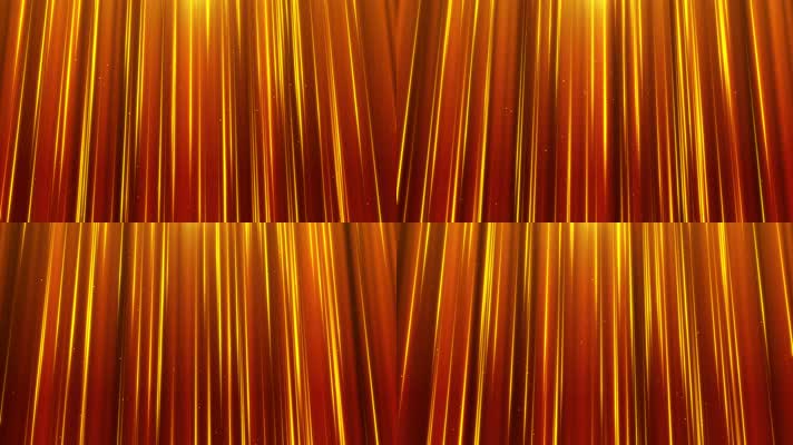 4K大气金色光线舞台背景