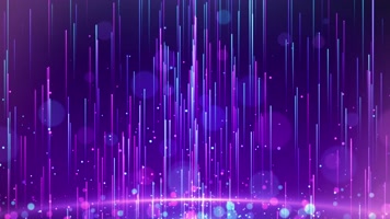 4K紫色粒子线条背景