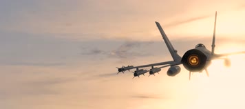 空军基地战斗机动画