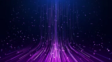 4K梦幻紫色粒子线条流动背景