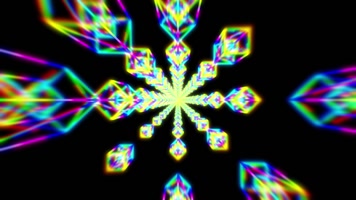 五彩发光钻石隧道