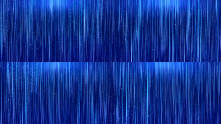 4K蓝色大气粒子雨背景