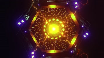 科幻能量核心旋转