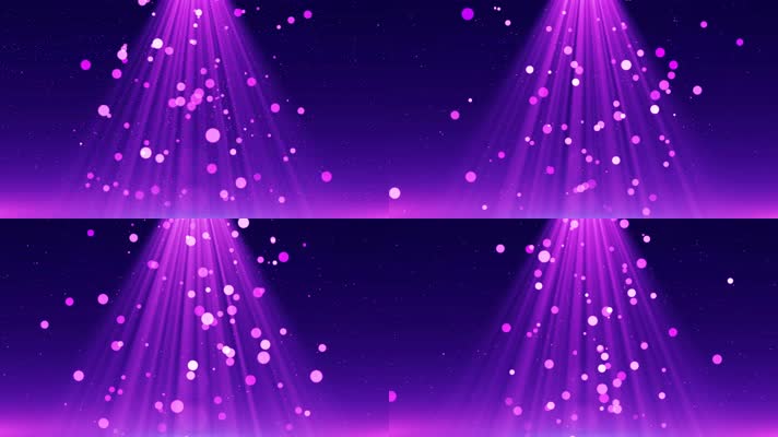 4K紫色光线唯美光斑婚礼晚会背景