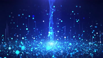 4K梦幻蓝色粒子背景
