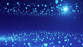 4K梦幻蓝色粒子光斑旋转