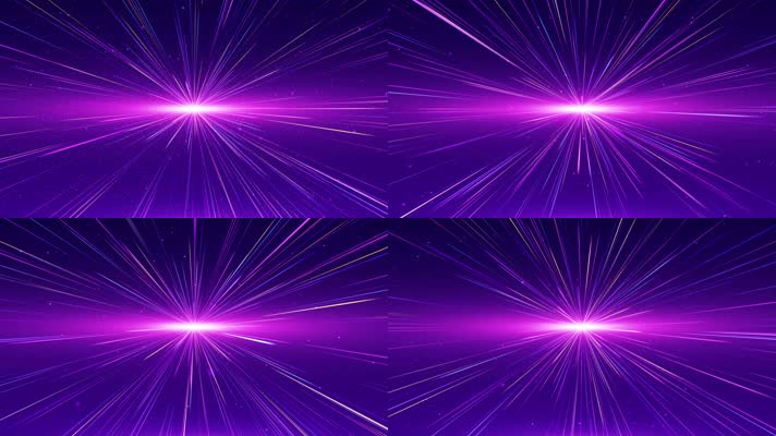 4K紫色粒子线条背景