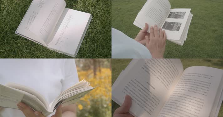 4k唯美风吹书翻页、翻书