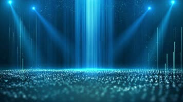 4K蓝色颁奖舞台