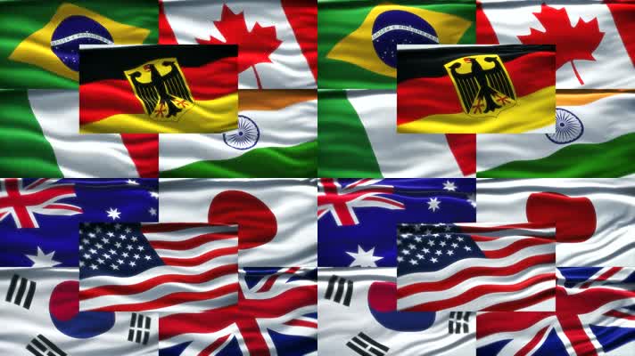 10款国外旗帜素材包