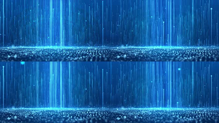 4K蓝色粒子背景