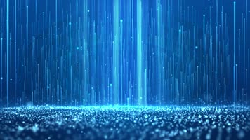 4K蓝色粒子背景