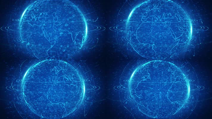 高科技粒子地球旋转