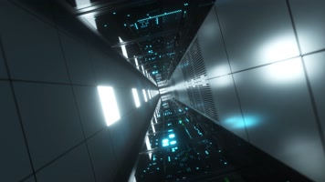 科技长廊旋转隧道穿梭