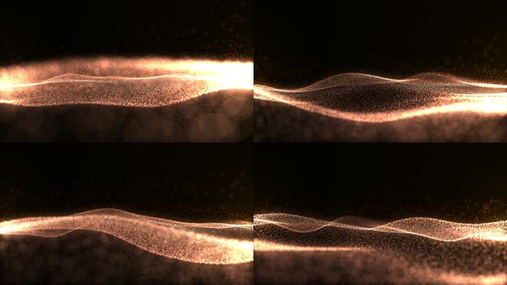 黑金科技粒子波浪