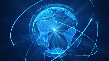 高科技粒子地球旋转