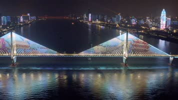 【4K】武汉长江主轴灯光秀【英雄之城】-