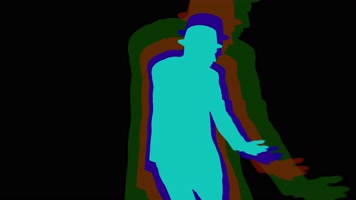 幻影舞者剪影舞台背景