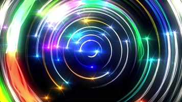五彩绚丽环形光线霓虹背景02