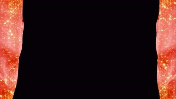 【4k】红绸粒子边框