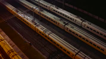 【4K原创】宜昌动车组存放场（夜晚）
