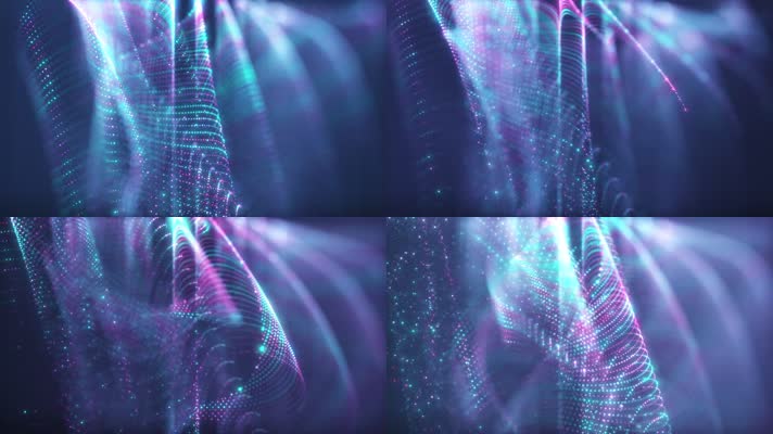 霓虹粒子浪漫庆典颁奖背景