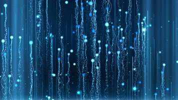 4K唯美蓝色粒子线条背景