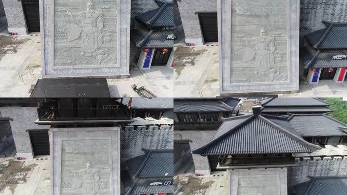 曹操壁画石刻航拍（4K50帧）