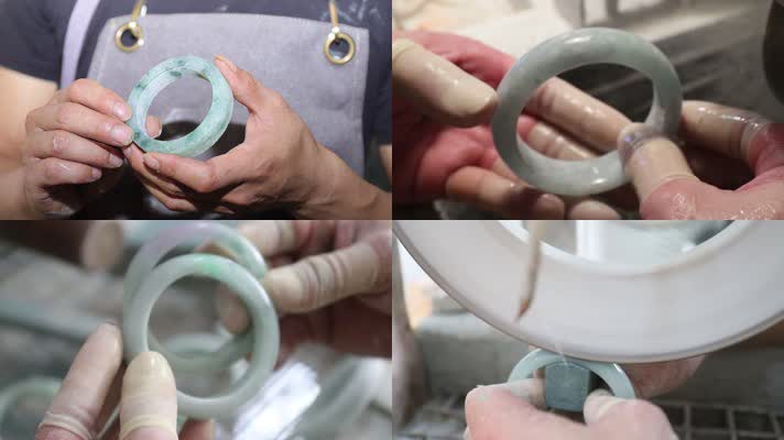 A货手镯打磨抛光工序工