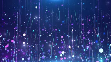 4K彩色粒子线条上升唯美