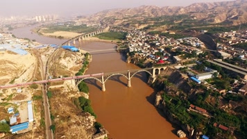 航拍  兰州铁路 4