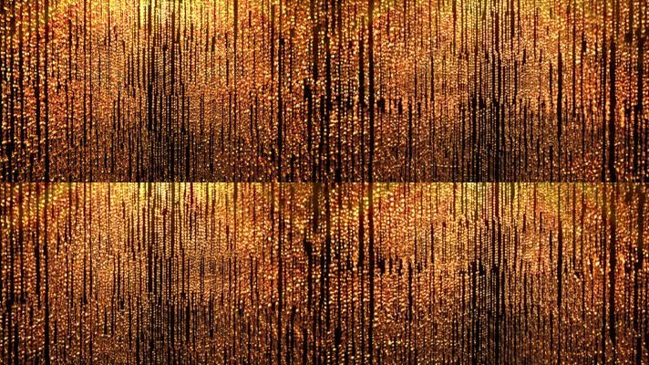 【4K】大气金色粒子掉落