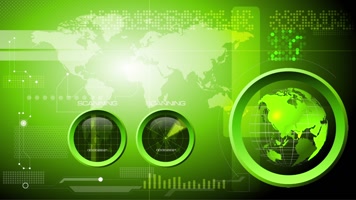 绿色互联网科技背景视频 