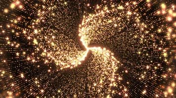 金色星光闪烁扭曲漩涡背景