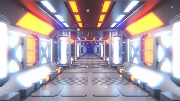 霓虹隧道旋转穿梭