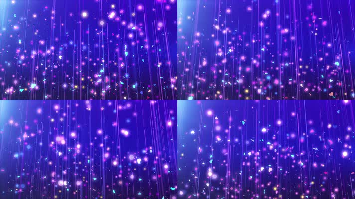 4K唯美彩色粒子背景