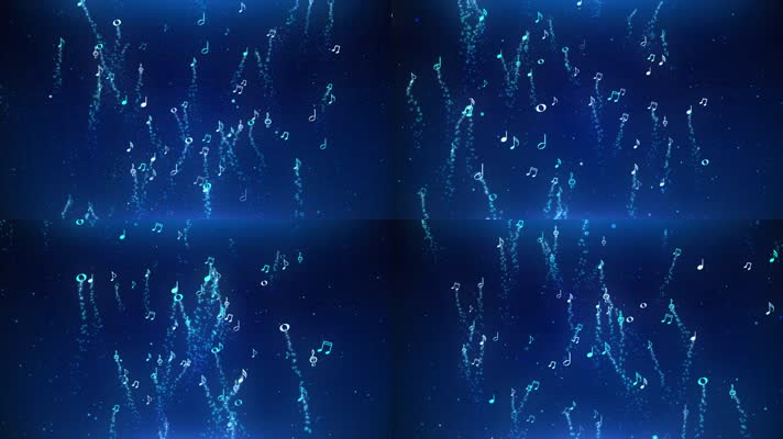 4K唯美音符粒子