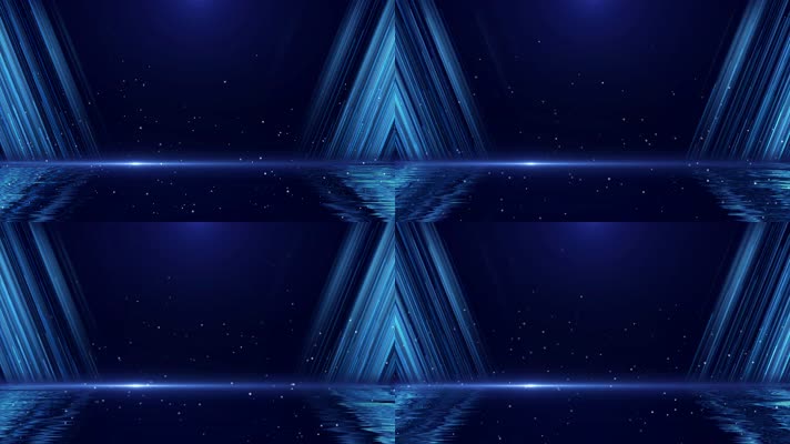 4K大气蓝色颁奖背景