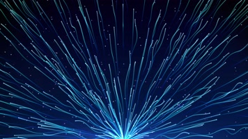 4K唯美蓝色线条