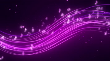 4K唯美粒子音符