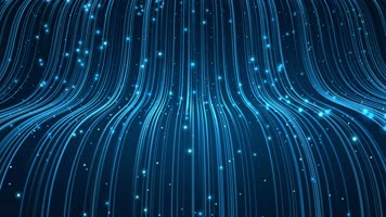 4K唯美粒子瀑布线条背景