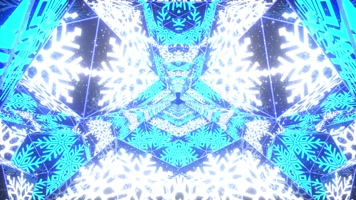 霓虹雪地赛博朋克