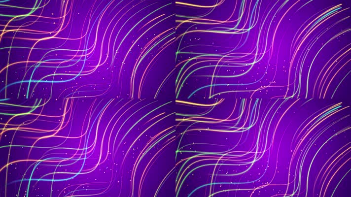 4K唯美彩色线条