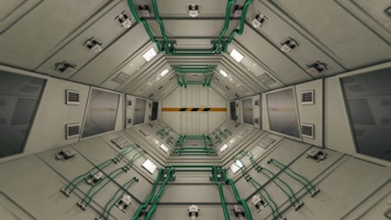 白色科技隧道穿梭