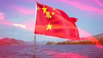 《红旗飘飘》歌曲背景视频