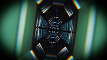 霓虹隧道旋转穿梭