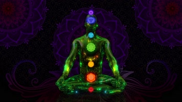 人体穴位能量舞台背景