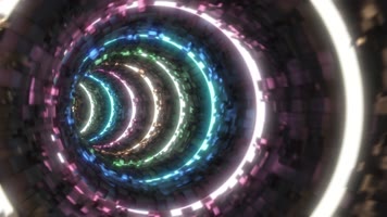 桶状科幻隧道穿梭