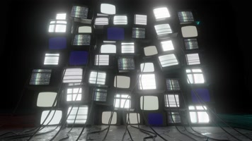 【4K】发光电视墙舞台背景