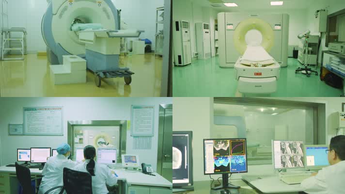 医院CT室病人拍CT核磁共振